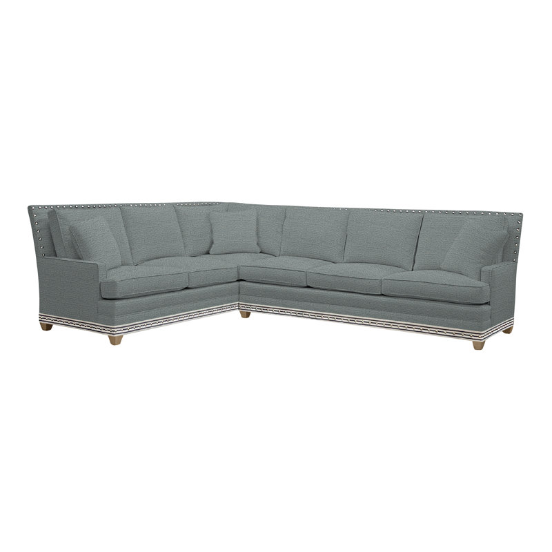 American Bungalow 2-Piece Riverside L- Sectional, Bennett Carolina, Hampton, Yes