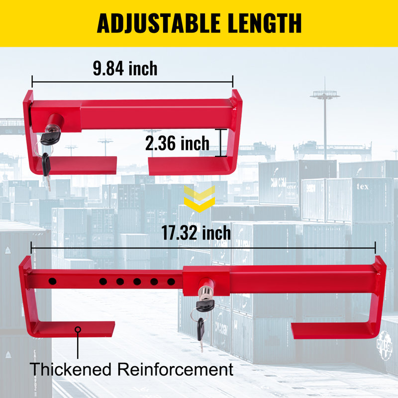 VEVOR Cargo Container Lock 9.84"-17.32" Locking