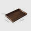 Rectangle Solid Wood Serving Tray Ottoman Tray