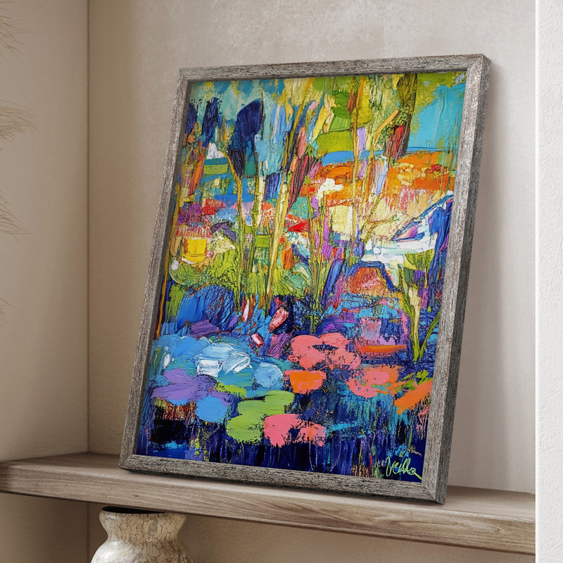 FLORAL Series DCVI Framed Print - Solid Wood, 15" H x 12" W
