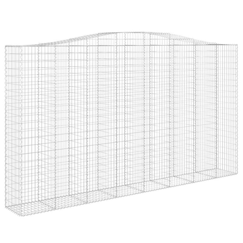 Galvanised Iron Border Fencing, 240cm H x 400cm W x 50cm D