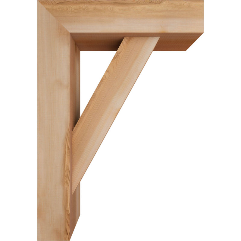 Support de bloc traditionnel avec entretoise décalée, 26 x 18, Cèdre rouge occidental de l 5 1/2 po (lisse)
