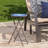 Rubicon Round Metal Folding Outdoor Side Table , 14'' in. W 14'' in. D-597739399