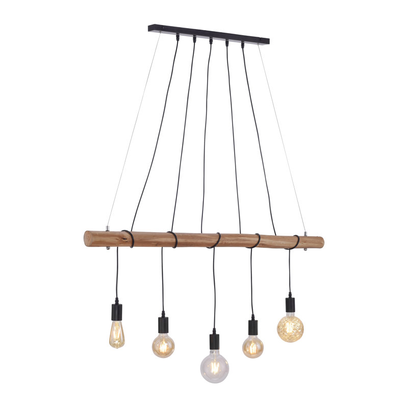 Khan 5 - Light Black Kitchen Island Pendant