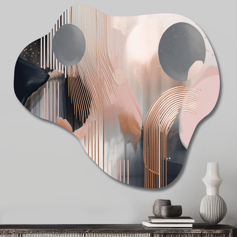 «Whispers Of Marble II», impression murale en métal impression nuage nuptiale moderne en métal, H 25 po x l 28 po x P 1 po