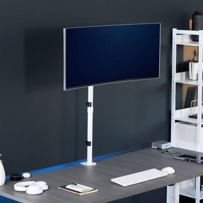 Très grand support de bureau blanc