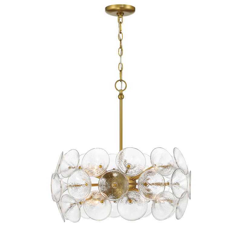 Rosdorf Park Lazzara - 8 Lt Chandelier In Soft Brass Finish