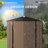 6' W x 4' D Lockable Outdoor Metal Storage Shed for Garden Tools & Patio Storage-88165560