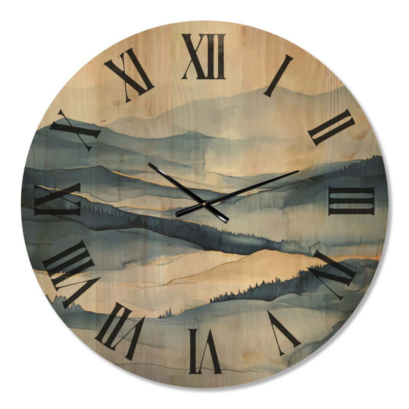Horloge murale en bois surdimensionnée, Oversized