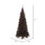 Black Fir Slim Artificial Christmas Tree-757686098-793839422