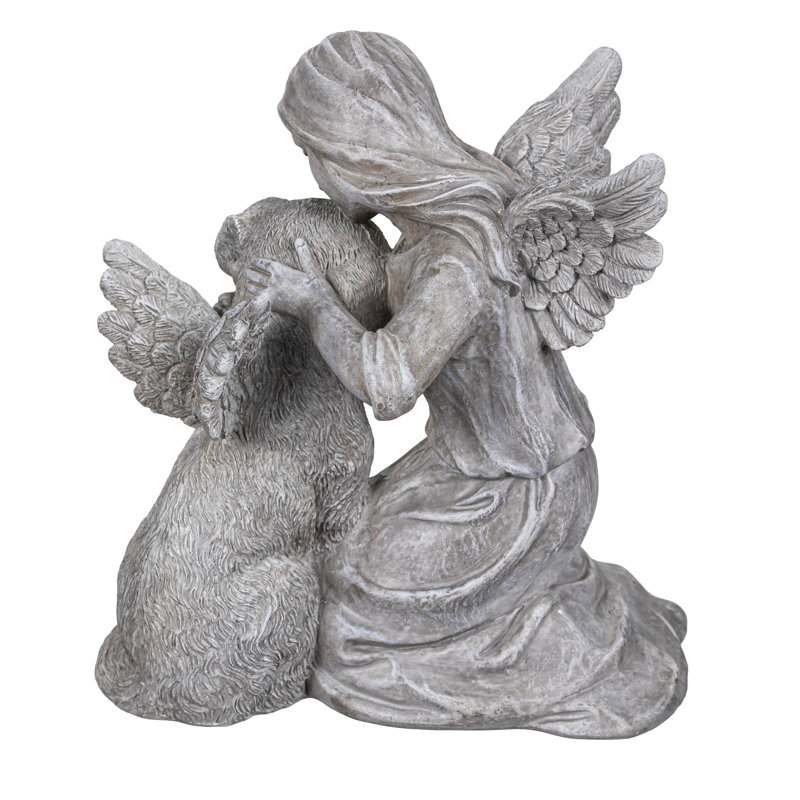 Statuette en résine pour chien, 8,5 po