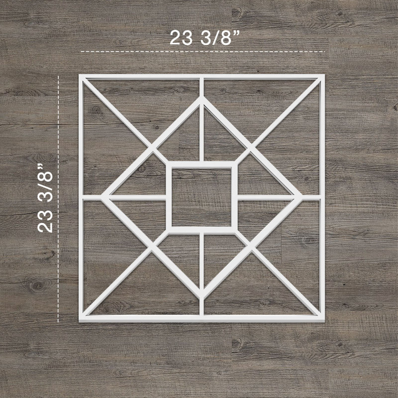 Panneau mural Jamestown, H 23,375 po x l 23,375 po x P 0,375 po