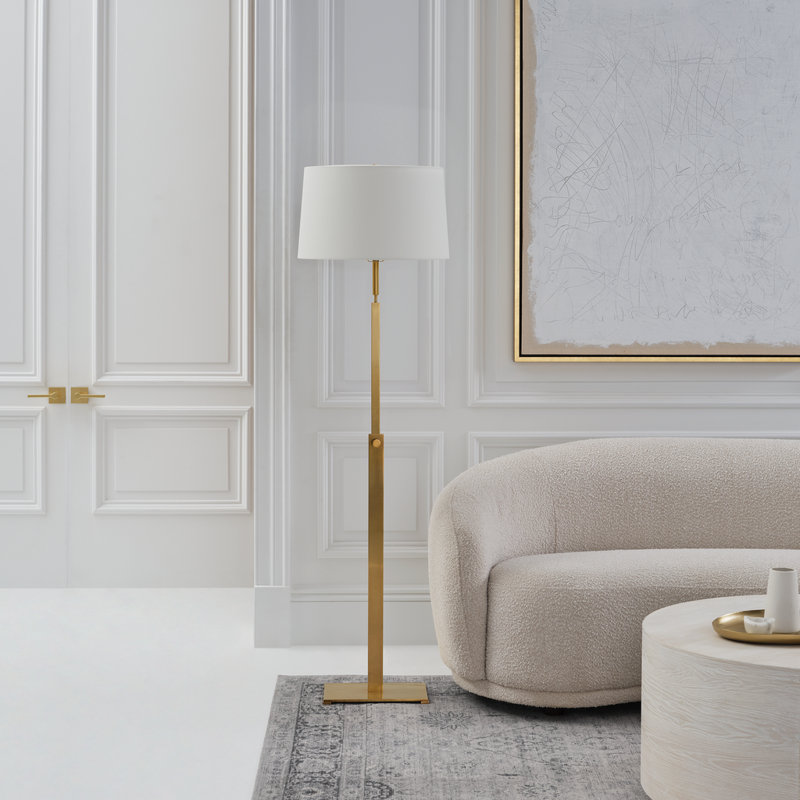 Cadmus Floor Lamp, Antique Brass
