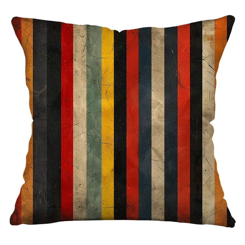   Reversible Throw Pillow, 14"H x 14"W