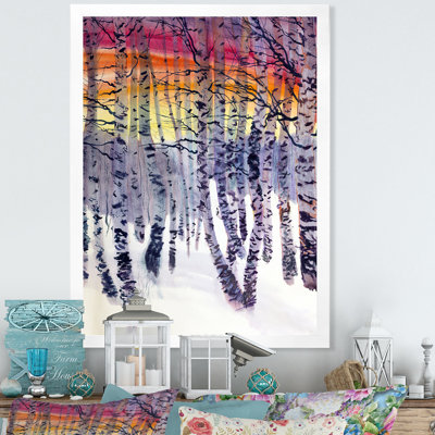 Mystery Evening In Winter Park II - Art mural sur toile traditionnel