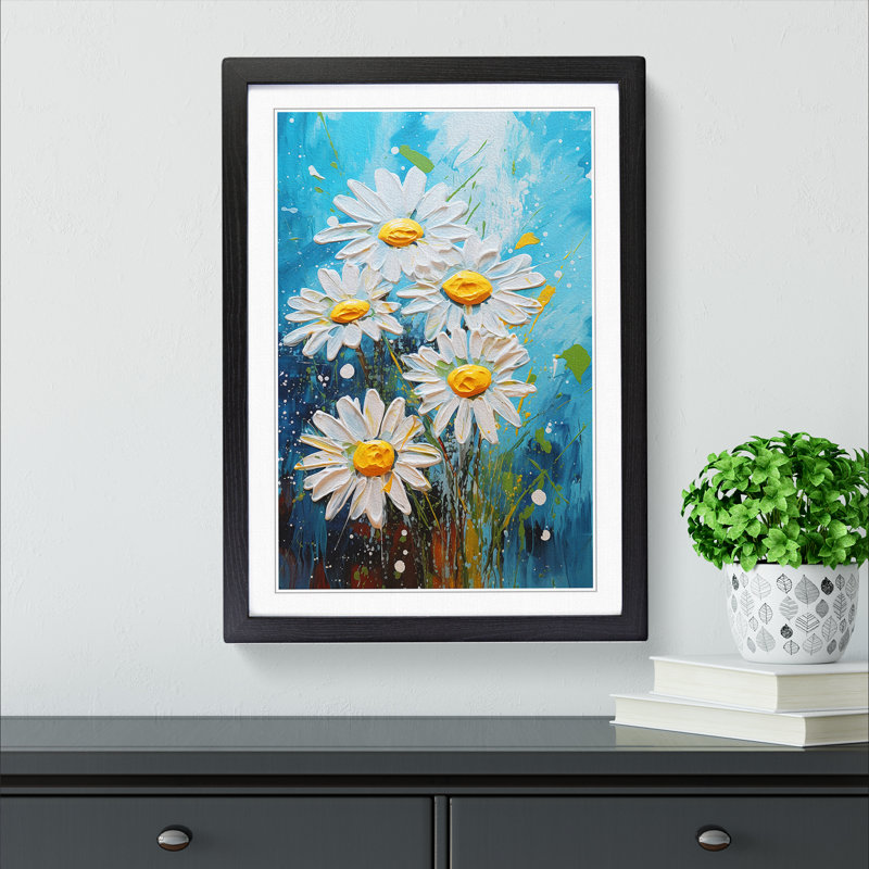 Single Picture Frame Print on Wood, Black Framed, 46cm H x 34cm W
