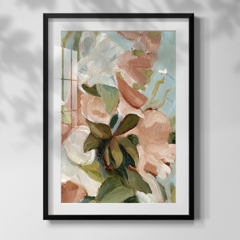 Motif rétro I, Papier avec cadre noir, Oui