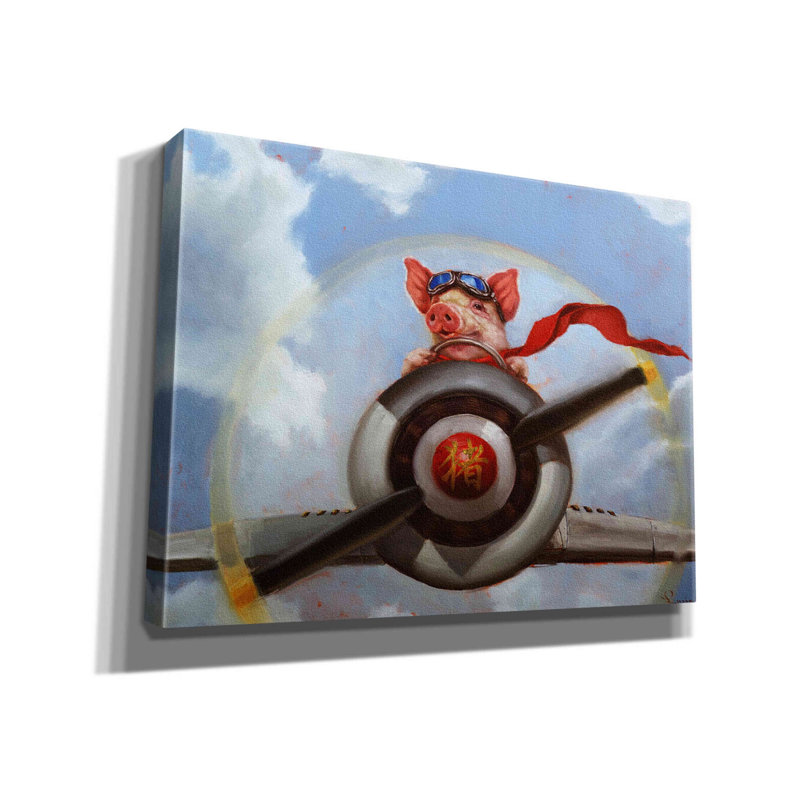 " When Pigs Fly " by Lucia Heffernan, 12" H x 16" W