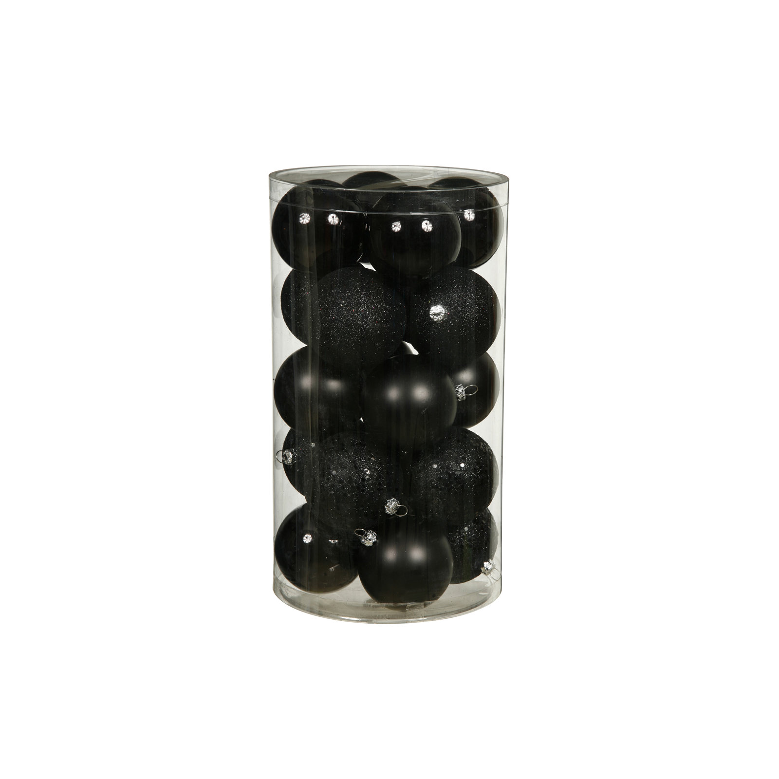Holiday Décor Ball Ornament, Black, 2.75"