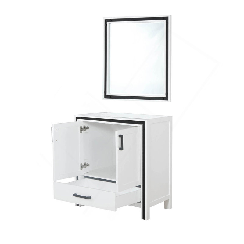 Meuble-lavabo blanc 30 po X P 22 po , Avec 28 po Miroir