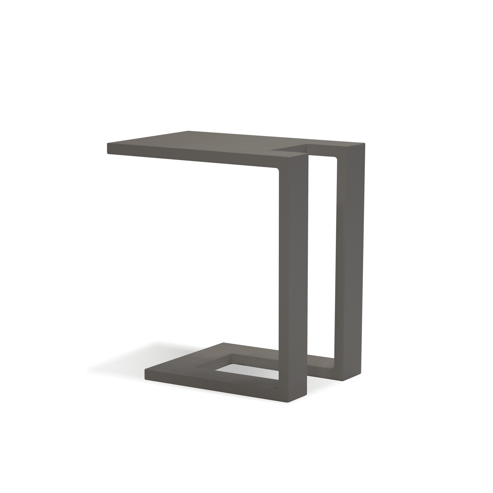 Marselia 13'' Metal Outdoor Side Table, Gray
