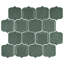 Carreau de mosaïque en verre brillant 11,86 po x 10,79 po Classic-58234799