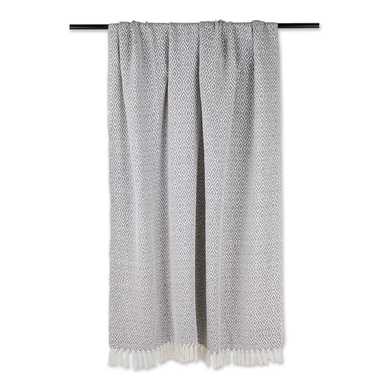  Jeté double en coton, gris