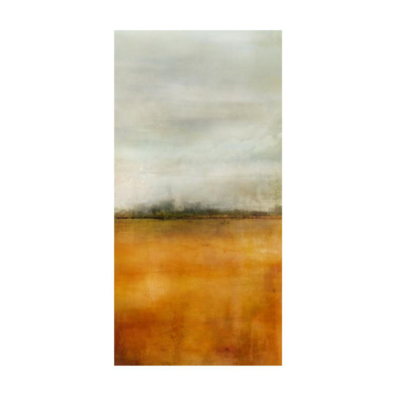Field Sky II Painting by Guseul Park, 72" H x 36" W x 1.5" D, Knife Gel
