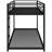 Low Bunk Bed For Twin Over - Black, With Stable And Robust-110245035-110245037