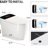 Smart Toilet With Built - In Bidet, Warm Water, Dryer, And Night Siphonic Jet Technology, Battery Powered, Multiple Flushing Methods Bidet Functions, Heated Seat, Auto Flush, Remote Control Flushing,