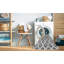 Tapis gris tissé à la machine-770195514