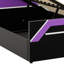 Side-Lift Hydraulic Storage Gaming Bed, 7-Colour LED Headboard, Cyberpunk Design-919202207