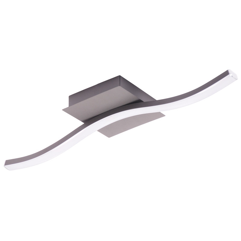 LED Semi Flush Mount, Nickel