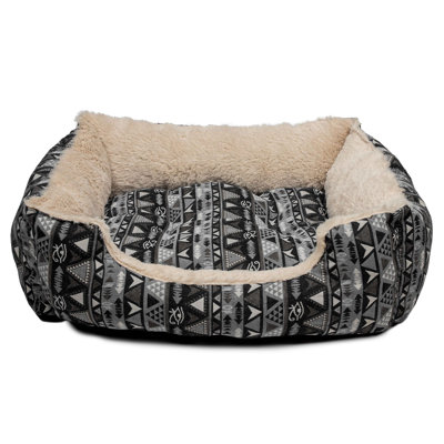 Safiya Geometric Orthopedic Polyester Pet Bed
