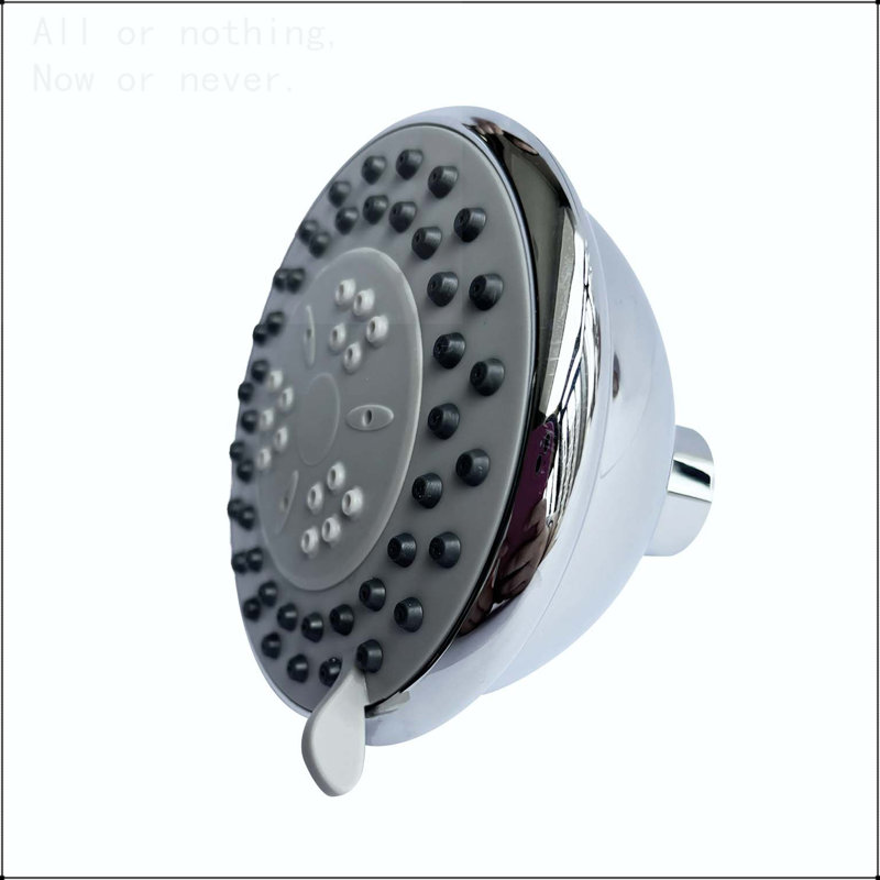 Pomme de douche à haute pression avec 3 modes de jet, pomme de douche à pluie fixe de 4 pouces avec rotule pivotante réglable, accessoires de salle de bain