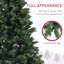 Arbre de Noël artificiel 9 pi, 2132 branches, ouverture automatique, décoration des Fêtes avec base en acier pour bureau à domicile-607022193-607022199