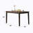Cardiff Espresso Finish Dining Table