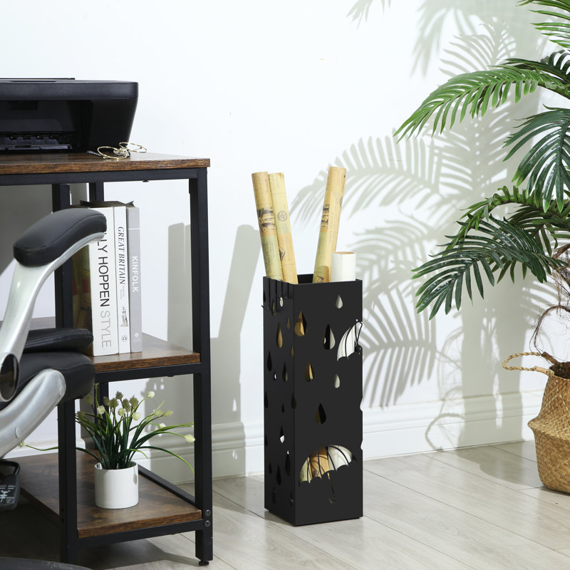 Metal Freestanding Umbrella Stand, Black