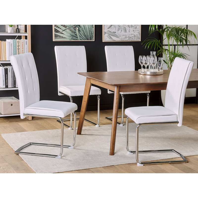 Encinal Upholstered Dining Chair, White