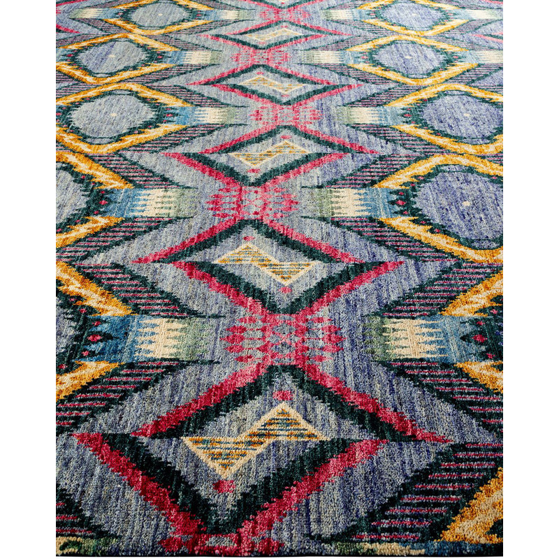 Contemporary One-of-a-Kind 9' 0" X 12' 2" Hand Knotted Area Rug