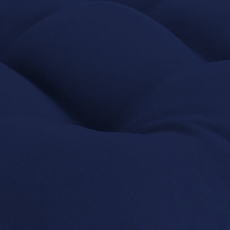 Contoured Outdoor Wicker Seat Cushion, Navy