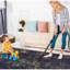 Tapis noir 5 x 8 - lavable, à poils courts, antidérapant, antidérapant, pliable et pour animaux de compagnie (noir,