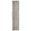 Armoire haute Myerson Grey Driftwood à 2 portes en bois d'ingénierie