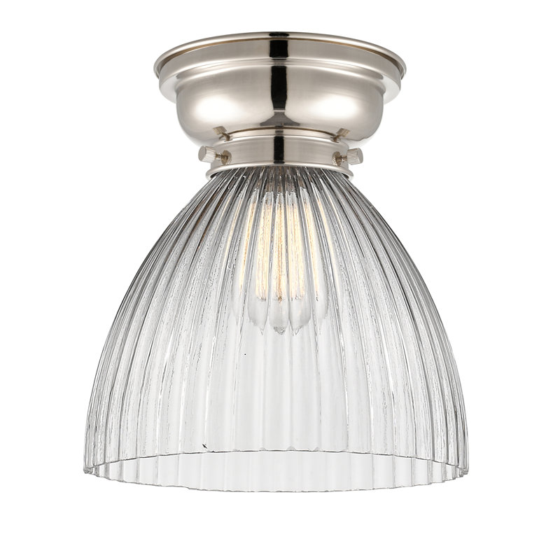 Plafonnier encastré 1 lumière 9,5 po Tallulah, Nickel poli, Ampoule DEL 6 watts Vinage