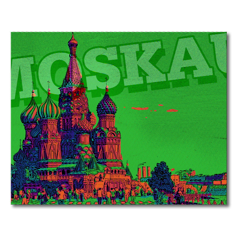 Stretched On Wooden Frame Print on Canvas, 80cm H x 100cm W x 2cm D