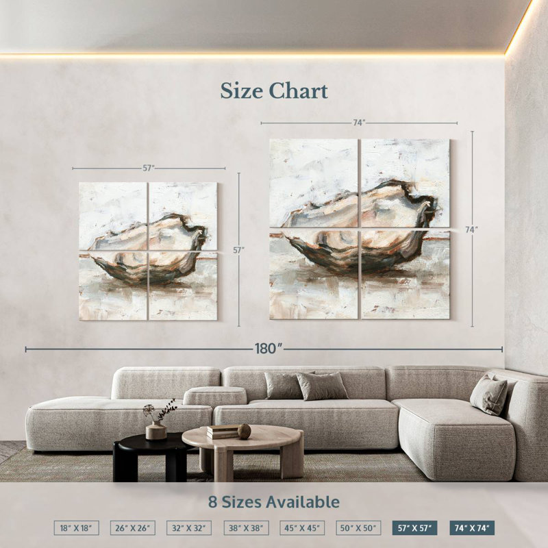 Yarlin Oyster Study I, H 57 po x l 57 po