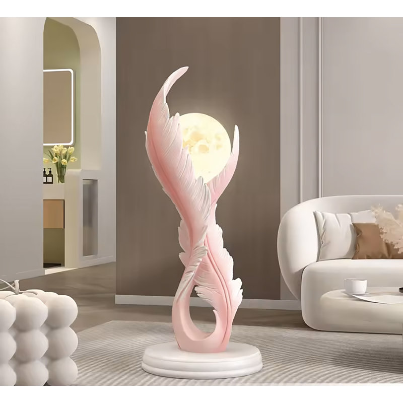 Lampe sur pied lumineuse en résine