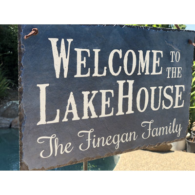 Décoration murale «Welcome to the Lake House»