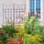 Paquet de 4 treillis de jardin en métal antirouille pour plantes grimpantes, support de fleurs d'extérieur durable et décoration-428660466