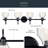 Myren Black 4-Light Vanity Light with Clear Seeded Glass Shades